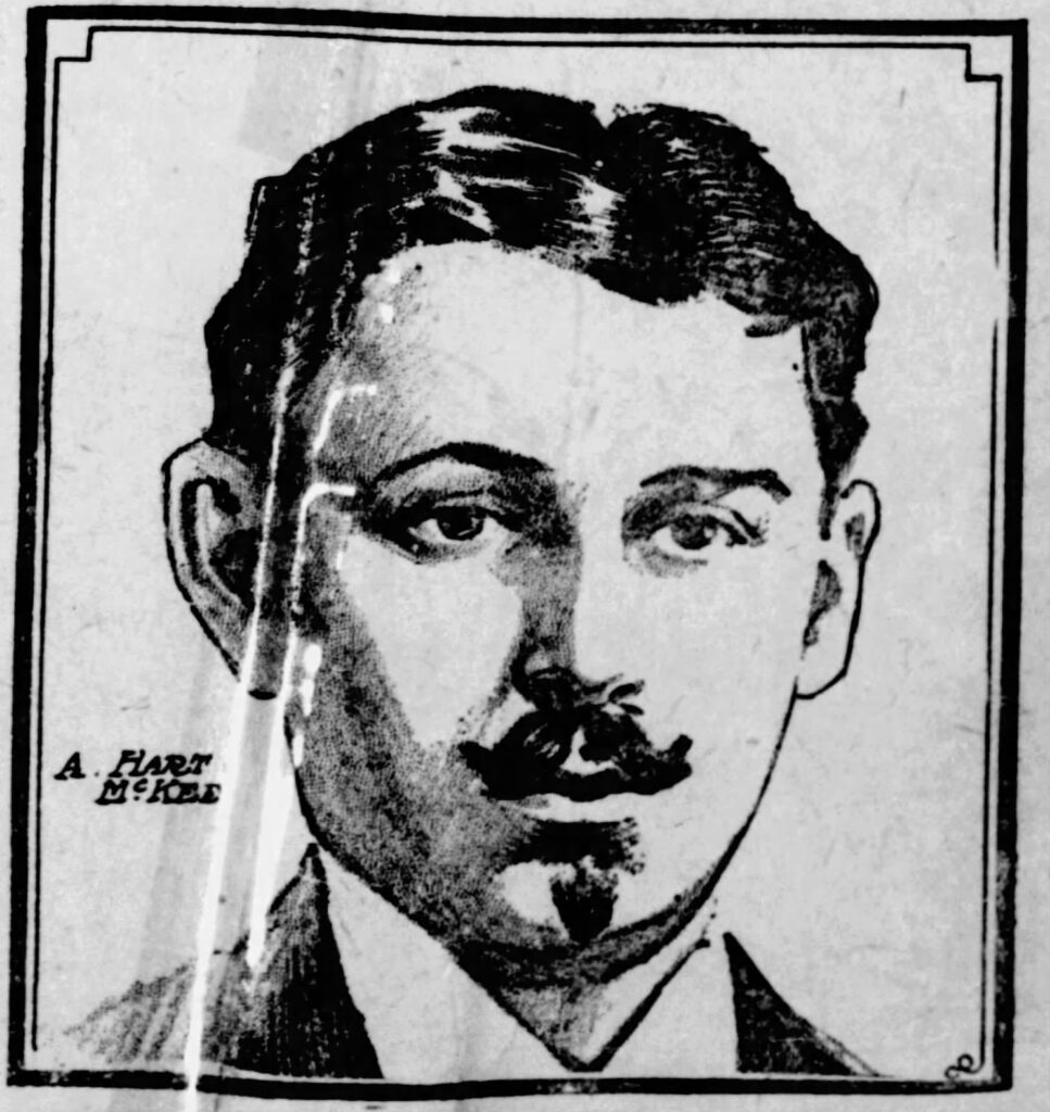 A. Hart McKee portrait as published in the St. Louis Post Dispatch Sep 8, 1907