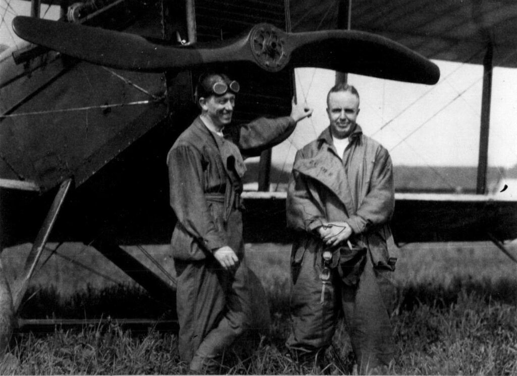 J Dalzell McKee seen with Lt Earl S. Hoag circa 192? Via CASM Archives.
