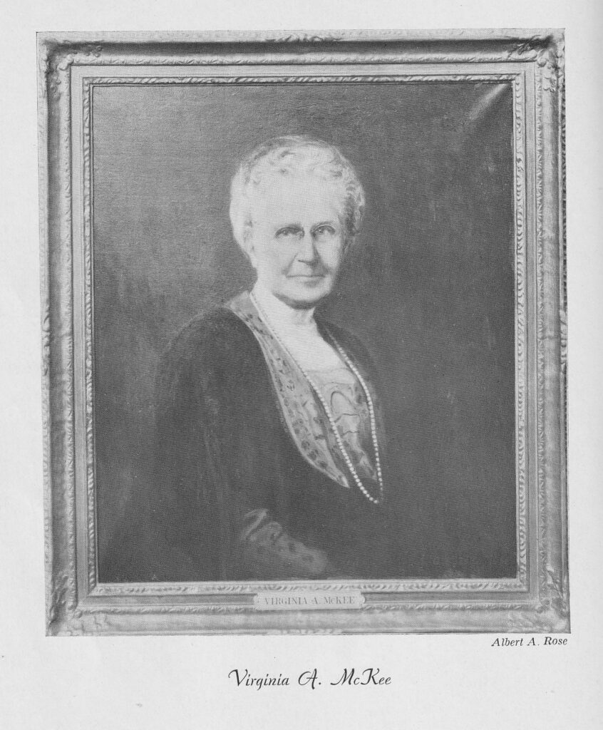 Virginia A. Dazell McKee from the Memorial McKee Cottage published by A. H. Hershey June 1938